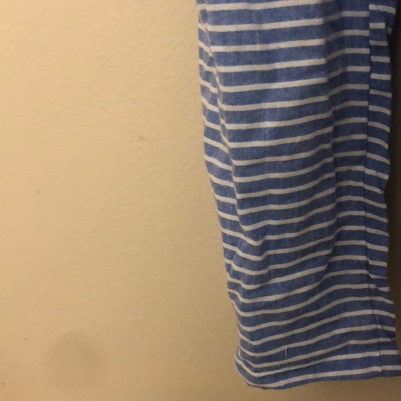 Blue and white striped jumpsuit - Picture 3 of 4